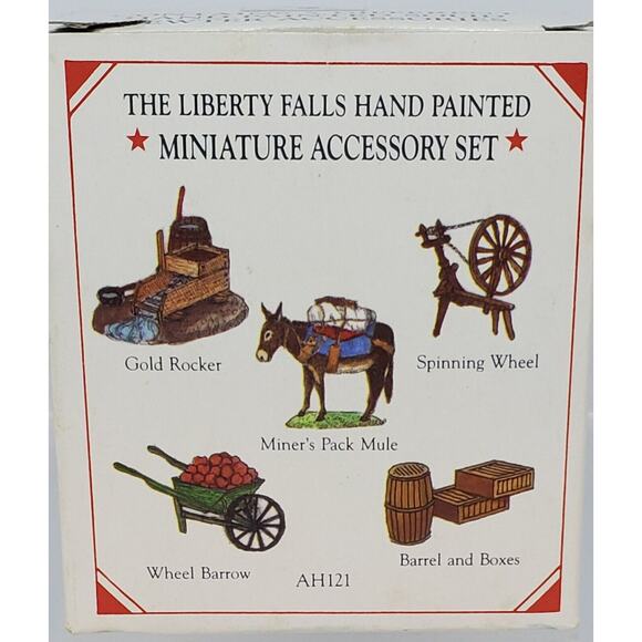 Liberty Falls Pewter Collection AH121 Set of 5 Mule Barrel Wheels - Picture 1 of 4